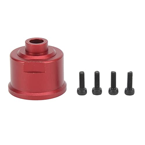 HUIOP Differential Case Made of Aluminum Alloy, Sturdy and Precise for Slash 4X4 RC Cars, Smooth Ride Lower Revs Higher Torsion, Easy to Install, RC Car Part (Red) - color: Red