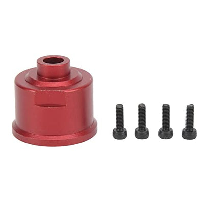 HUIOP Differential Case Made of Aluminum Alloy, Sturdy and Precise for Slash 4X4 RC Cars, Smooth Ride Lower Revs Higher Torsion, Easy to Install, RC Car Part (Red) - color: Red