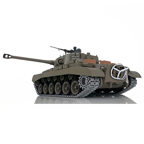 TOUCAN RC HOBBY US in Stock Henglong 1/16 Scale 7.0 Upgraded M26 Pershing RTR RC Tank 3838 Metal Tracks BB Airsoft that Shooting BB Bullets - color: Upgraded