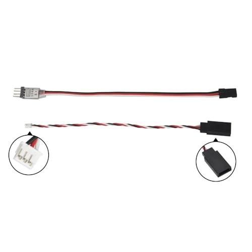 RC 3-Channel LED Light Controller, 3.5-6.5V JR Plúg Board System, Remotely Control Headlights/Taillights for RC Car/Truck