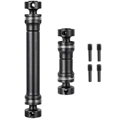 MORLORDY 2Pcs Driveshafts Hardened Steel Center Drive Shaft for 1/16 Scale Mini E-REVO/E-Revo VX/Slash 4WD/ Summit/Summit VXL RC Truck Upgrade Part