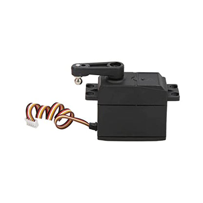 RC Car Steering Servo, 5 Wire Servo High Torque Metal Gear Steering Servo Motor with Servo Arm 104001 to 1923 for 104001 1/10 RC Car Spare Parts