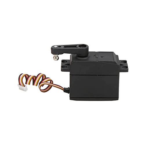RC Car Steering Servo, 5 Wire Servo High Torque Metal Gear Steering Servo Motor with Servo Arm 104001 to 1923 for 104001 1/10 RC Car Spare Parts