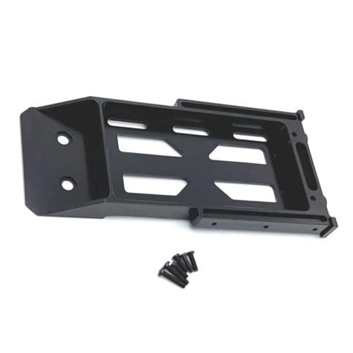 RC Toys Models For MN128 MN86 MN86S MN86K MN86KS 1/12 RC Crawler Car Upgrade Parts Accessories Metal Battery Tray Rear Bumper Mount(Black) - color: Black