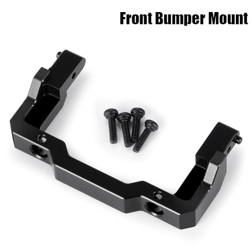 MORLORDY Aluminum Alloy RC Front Bumper Mount & Rear Body Shell Mount for SCX24 Base Camp 1/24 RC Crawler Car Upgrade Parts - color: Bumper Mount & Shell Mount
