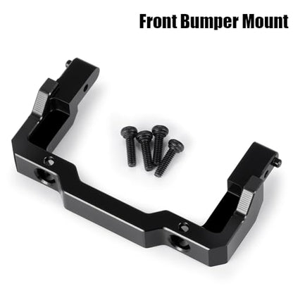 MORLORDY Aluminum Alloy RC Front Bumper Mount & Rear Body Shell Mount for SCX24 Base Camp 1/24 RC Crawler Car Upgrade Parts - color: Bumper Mount & Shell Mount