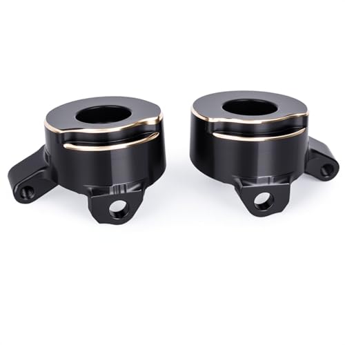 Brass Steering Knuckles Rear Hubs Weights Diff Covers for 1/30 RC Crawler AXIAL SCX30 Ford Bronco 4X4 Jeep Wrangler JLU Upgrades (Steering Knuckles) - color: Steering Knuckles