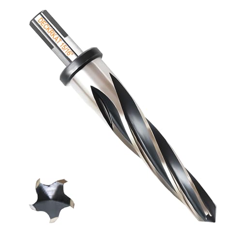 15/16" Reamer Drill Bit for Metal, M2 HSS Taper Reamer for Steel, Alloy, Wood, Plastic to Align, Enlarge Holes – 5-Spiral Flutes,1/2" Non-Slip Shank, 24mm Car Reamer, Bridge Construction Reamer. - size: 15/16"