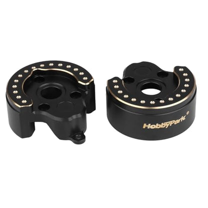 HobbyPark Brass Front & Rear Portal Cover Steering Knuckle Counterweights Weights for Vanquish VP VS4-10 1/10 RC Crawler F10 Portal Axle Phoenix LCG VRD Carbon Kit Lower COG Upgrades Parts