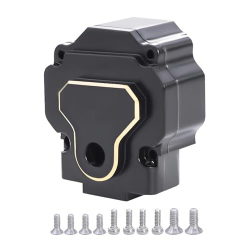 Black Coating Brass Transmission Gearbox Shell Housing for 1/32 RC Crawler Redcat Ascent-32 Replace Upgrade Parts