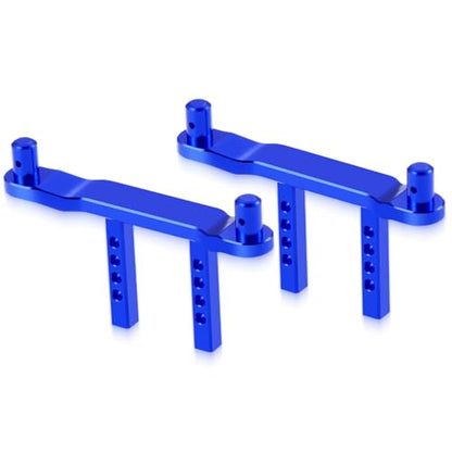 Aluminum RC Front Rear Body Mount Post for 1/18 Tra-xxas Latrax Desert Prerunner SST RC Car Upgrades (Blue) - color: Blue