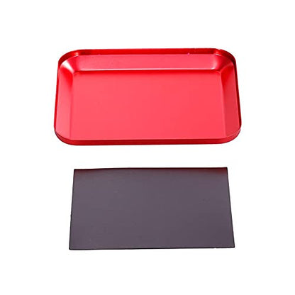 Replacement Part For Aluminum Alloy Screws Tray Nut Tray With Magnetic Pads For RC Hobby Plane Car Repair Tools Upgrade Supplies - (Color: Red) - color: Red