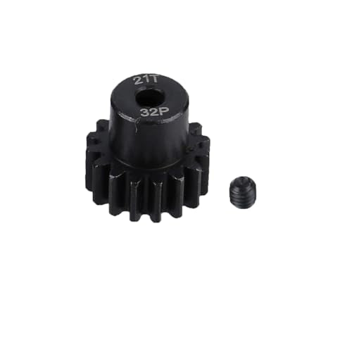 5Pcs Metal Steel 32P Pinion Gear Sets 13T 15T 17T 19T 21T with Hex Key for 1/10 Crawler Truck Traxxas Arrma HSP HPI AXIAL Tamiya LOSI RC Car Upgraded Parts (13T 15T 17T 19T 21T) - style: 13T 15T 17T 19T 21T