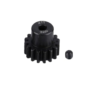 5Pcs Metal Steel 32P Pinion Gear Sets 13T 15T 17T 19T 21T with Hex Key for 1/10 Crawler Truck Traxxas Arrma HSP HPI AXIAL Tamiya LOSI RC Car Upgraded Parts (13T 15T 17T 19T 21T) - style: 13T 15T 17T 19T 21T