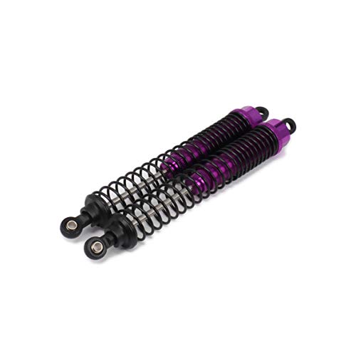 Shock Absorber Damper 130mm Oil Adjustable Alloy Aluminum for RC Car 1/10 Crawler Truck Upgraded Hop-Up Parts HPI HSP Traxxas Losi Axial Tamiya Redcat Himoto Losi(Purple) - color: Purple