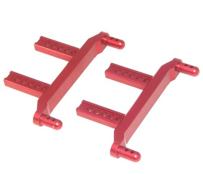 Body Post Compatible with SCY 16101 16102 16103 1/16 Parts RC Car F/R Body Pillars Front Rear Aluminum Alloy Upgrade Replace(Red) - color: Red