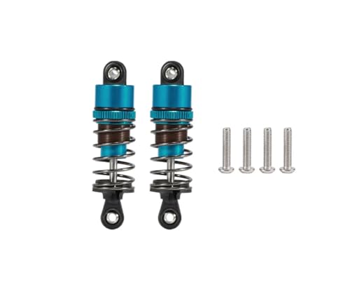 1/10 RC Oil Leakproof Shocks,2Pcs Adjustable Oil Filled Shocks 52mm-120mm for 1/10 RC Buggy Truggy On Road Touring Drift Cars Monster Trucks Upgrade Parts (2pcs 55mm blue) - color: 2pcs 55mm blue