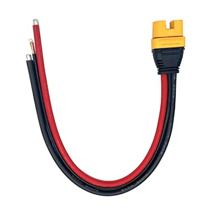 AS150U 70A Copper Plated Male/Female Plug Connector Resistance Adapter Cable for RC Racing Drone FPV Model Battery Cable Spare Part (AS150U Female Connector) - style: AS150U Female Connector
