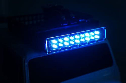 Yeah Racing 1/10 RC Rock Crawler Accessories Super Bright Roof LED Bar White & Blue Light #YA-0380