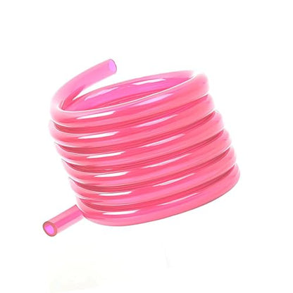 Fuel Line Hose Tube, 0.2" ID 9.84ft Flexible Carburetor Fuel Vent Line, Waterproof Rubber Petrol Fuel Gas Lines Pipe Hose Tubing, Compatible with Motorcycle ATV Dirt Bike (Pink)