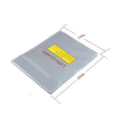 Fireproof & Waterproof RC LiPo Battery Bag Safe Guard Charge Sack 18x23cm 30x23cm Red Black Silver toy replaceable parts RC(18x23cm black)
