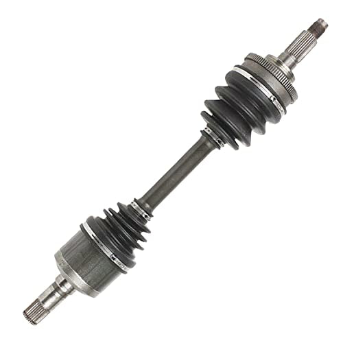 Detroit Axle - Front Left Driver Side CV Axle Shaft Assembly Replacement | for 1988-1992 Ford Probe Mazda 626 MX-6 - size: 52_AX/Single