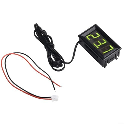 Digital Temperature Meter with Probe, LED Display DC 5-12V Car Temperature Panel Meter Gauge -50~110°C Temperature Gauge Sensor(Green) - color: Green