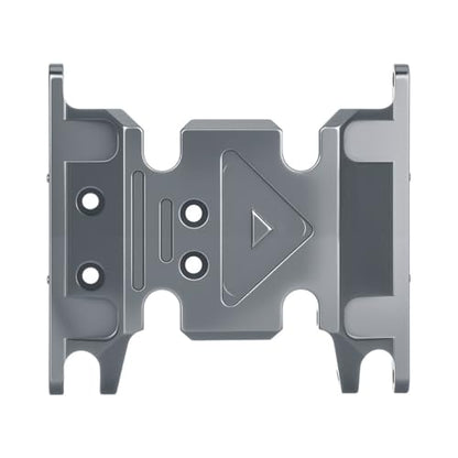 Aluminum Center Transmission Skid Plate Mount for Axial SCX10 II 90046 90047 1/10 RC Crawler Upgrades Parts (Titanium) - color: Titanium