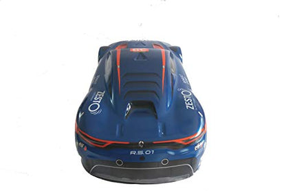 1/10 Scale RC Printed Precut Drift Racing Touring Onroad Car Body Shell Width 195mm with Wing Mirror Accessories (Blue Mix) - style: Blue Mix