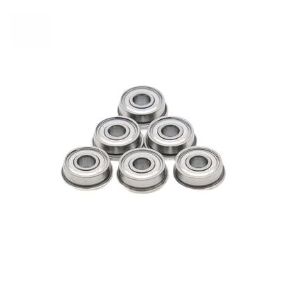 FR2-5ZZ Flange Bearing 3.175 * 7.938 * 3.571 mm (10PCS) 1/8" X5/16 X9/64 Inch Flanged FR2-5 Z ZZ Ball Bearings - size: FR2-5ZZ 3.175 * 7.938 * 3.571