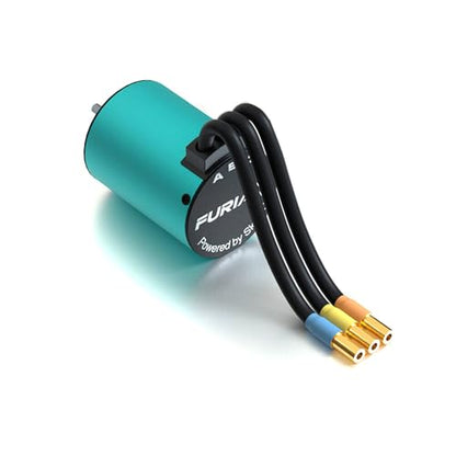 FuriaX Supa 3650 Motor 60A ESC RC Car Speed Controller 2-3S LiPo 3.175mm Shaft for 1/10 Touring Buggy Short Course Truck (3650-4000KV 60A Combo)