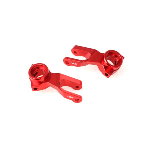 LCX Racing 1/10 RC Crawler Car Front Steering Knuckle Steering Block for RC Truck Arrma Fury Mega, Upgrades Parts Accessories (Red) - color: Red