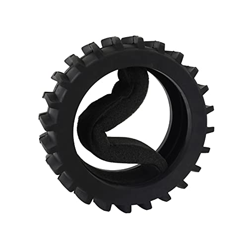 Rowiz 1/8 RC Wheels and Tires White Beach Desert/Snow 4pcs 5 Holes | Hex 17mm, 1/8 RC Off Road Buggy Baja