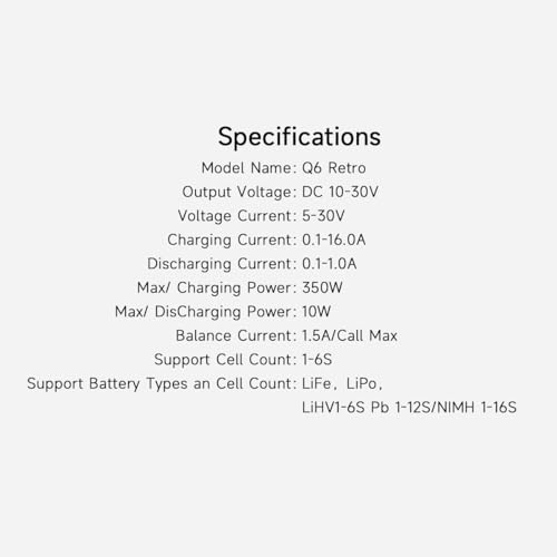 ISDT Q6 Retro 350W 16A DC Lipo Battery Balance Charger Discharger for Rc Car Hobby Battery