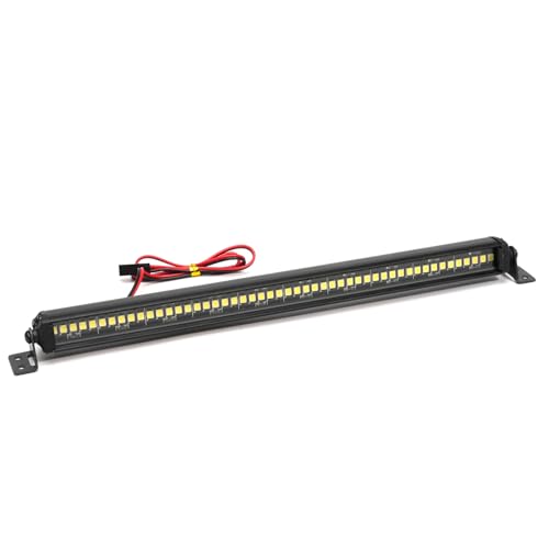 RC Lights Bar 50 LED 8.4" Metal Roof Lamp Light Kit for Axial SCX10 TRX4 TRX6 FSM FCX10 Arrma 1/8 1/10 Scale (CL06)