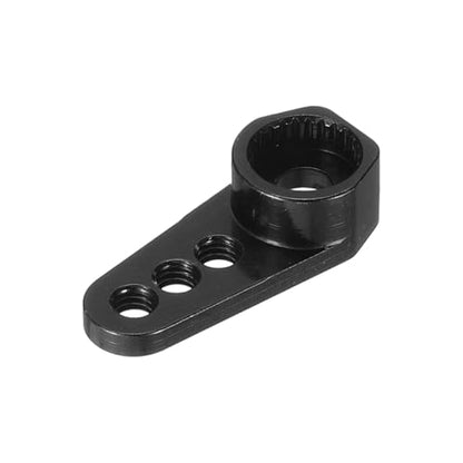 MECCANIXITY Aluminum Alloy 1/18 25T Steering Servo Arm Horn Black for DIY RC Car/Boat/Airplane Boat Accessories 2 Pcs - color: Black