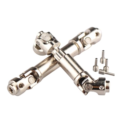 Aimrock 1-Set Steel RC Drive Shafts Upgrades for 1/30 Axial SCX30 RC Crawler (Silver) - color: Silver