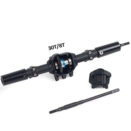 Rc Crawler 1/10 Nylon AR44 Straight Front and Rear axles with Metal Front Reverse Bevel Gear for 1/10 RC Tracked SCX10 II 90046 47 R-G-T 86100