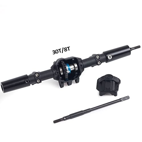 Rc Crawler 1/10 Nylon AR44 Straight Front and Rear axles with Metal Front Reverse Bevel Gear for 1/10 RC Tracked SCX10 II 90046 47 R-G-T 86100