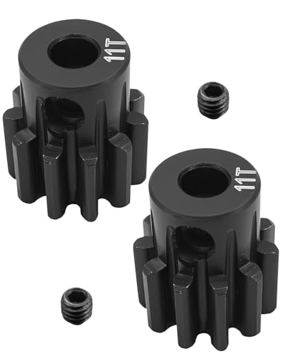 11T Motor Pinion Gear 32P, Hardened Steel Replacement for 3mm Shaft Replace 6747, Fit for 1/10 TRX-4 TRX-6 Slash 4X4 Rustler Stampede 4X4 VXL RC Car