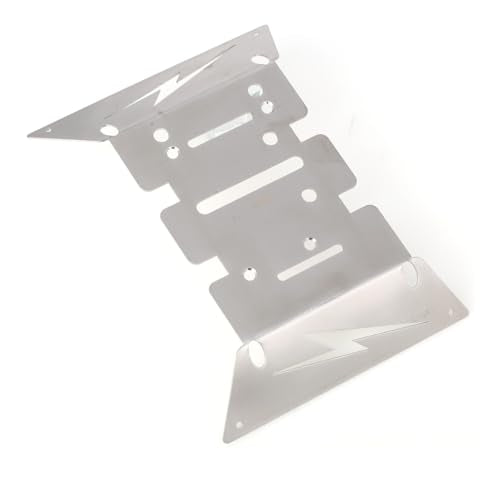 LCX Racing 1/8th RC Crawler Car Stainless Steel Skid Plate Guard Chassis Armor for RC Car Axial AXP8 Gilamon 2.2, Upgrades Parts Accessories