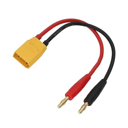 XT90H Male XT90 12awg 300mm 4mm Silicone Wire Cable Banana Plug To For RC Car Lipo Battery Parts And Accessories Upgrade Replacement Use RC Car Upgrade Part