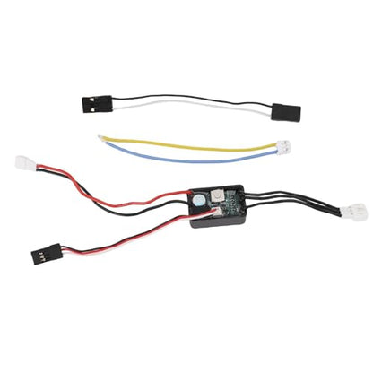 Brushless ESC, IP67 Rainproof Advanced Heat Dissipation, RC Electronic Speed Controller 25A 2-3S LiPo for 1/24 1/18 1/16 Scale Crawlers Motors