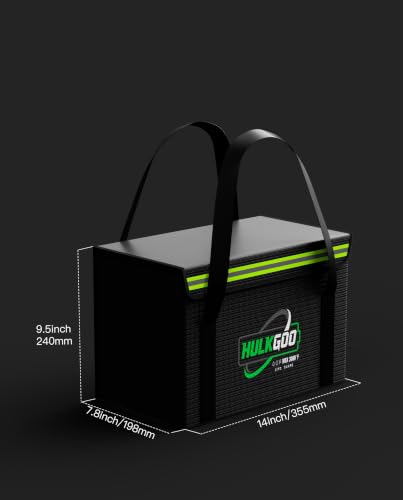 12V 100Ah LiFePO4 Lithium Battery Fireproof Safe Bag Large Capacity Explosion-Proof Container LiPO Guard Protective Case Waterproof Storage Box(14 * 9.5 * 7.8inch) - size: 14 * 9.5 * 7.8 inch