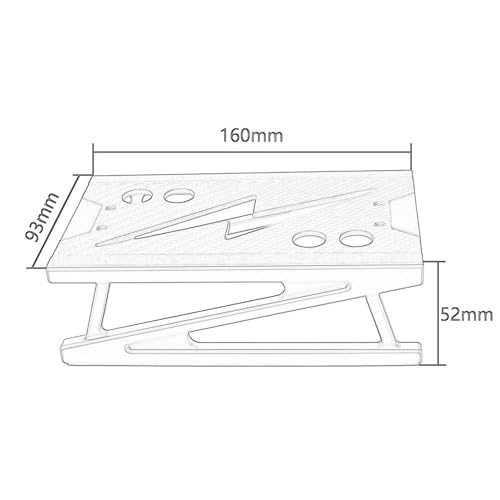 Aluminum Stand, Aluminum Repair Station, Car Model 1/8 1/10 Scale, Repair Work, for Trucks, Cars, Purple - color: Purple