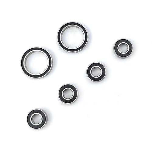 6Pcs Front Rear Alex Wheel Hub Ball Bearing Kit for Traxxas 1/7 UDR | 5102A,5180A,Traxxas 1/7 Unltd. Desert Racer Alex Wheel Hub Ball Bearing Kit, Racing Truck,Rc Car Part