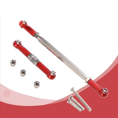 Rc Parts Compatible with MN D90 D99 for MN-90 FJ-45 1/12 RC Crawler Car Upgrade Parts Metal Adjustable Steering Linkage Servo Pull Rod Turnbuckle