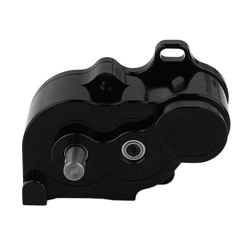 Ultra Light LCG Metal Transmission Low Speed Gearbox with Motor Gear for 1/10 RC Crawler SCX10 TRX4 TRX-4 RC4WD Capra Upgrade Part (Black) - color: Black