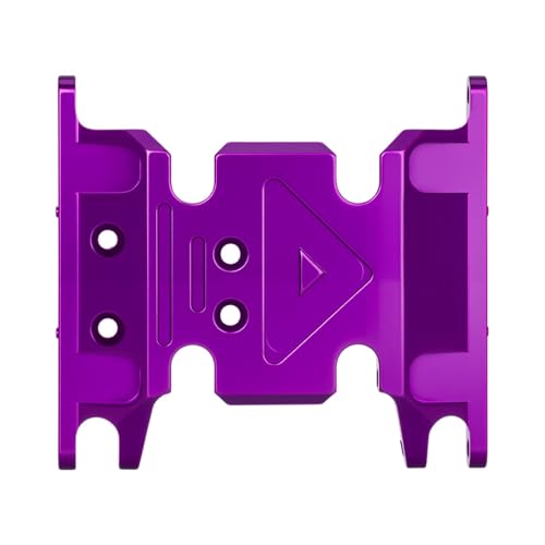 Aluminum Center Transmission Skid Plate Mount for Axial SCX10 II 90046 90047 1/10 RC Crawler Upgrades Parts (Purple) - color: Purple