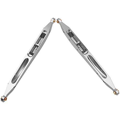 Metal Rear Trailing Arm Swing Arm Linkage Link Rod Pull Rod Compatible with Axial RBX10 Ryft 1/10 RC Crawler Upgrade Parts (Silver) - color: Silver